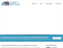 Tablet Screenshot of charityboats.org